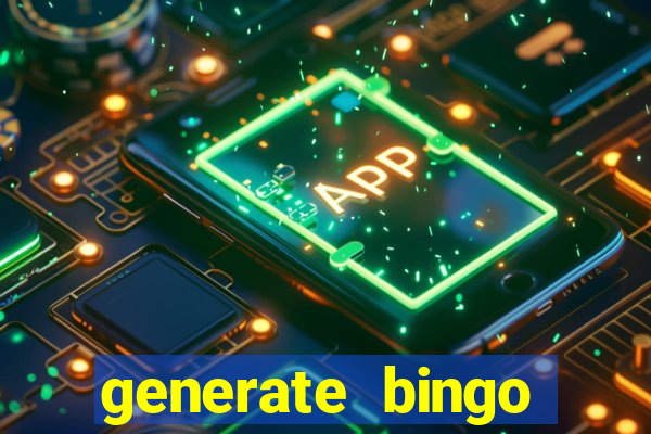 generate bingo cards with pictures