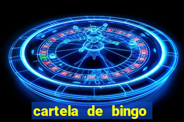 cartela de bingo ate 50