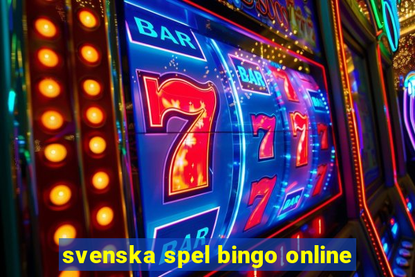 svenska spel bingo online