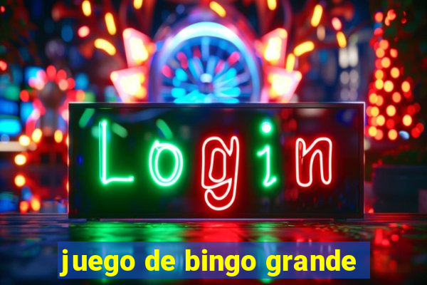 juego de bingo grande