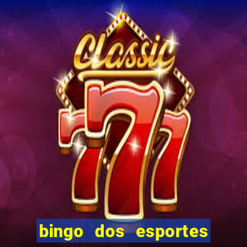 bingo dos esportes para imprimir