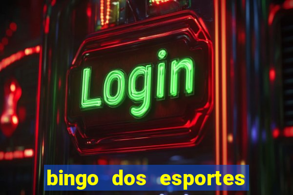 bingo dos esportes para imprimir