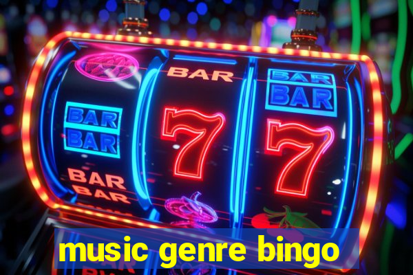 music genre bingo