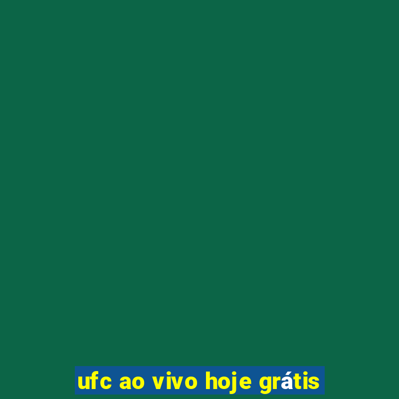 ufc ao vivo hoje grátis