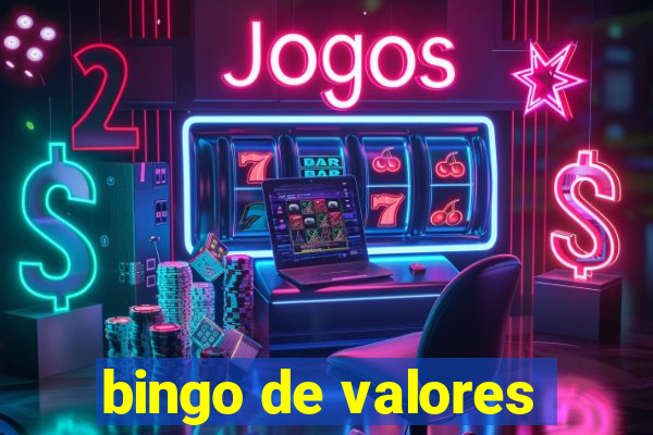 bingo de valores