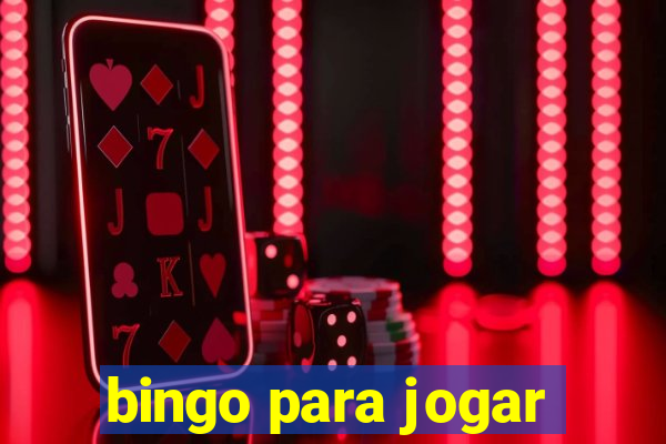 bingo para jogar