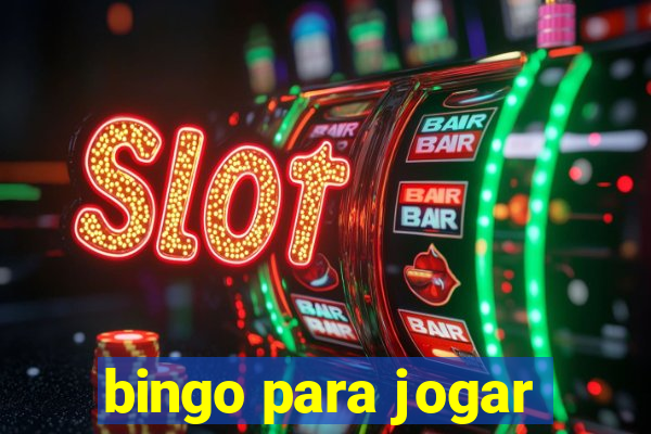 bingo para jogar