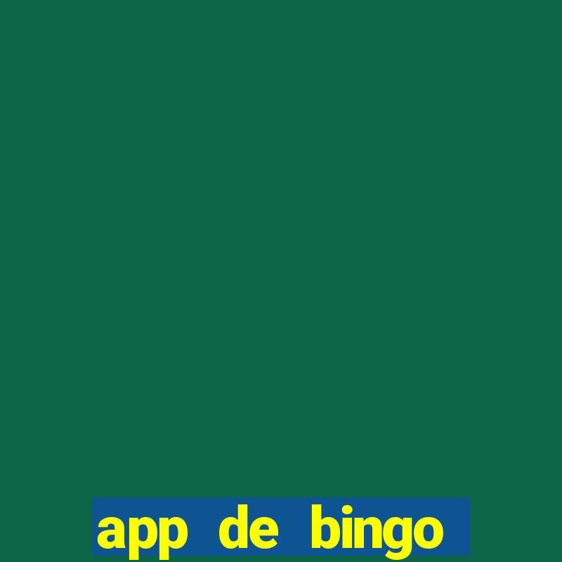 app de bingo valendo dinheiro