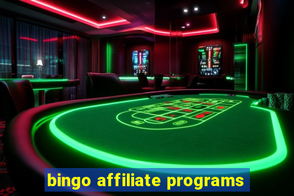 bingo affiliate programs