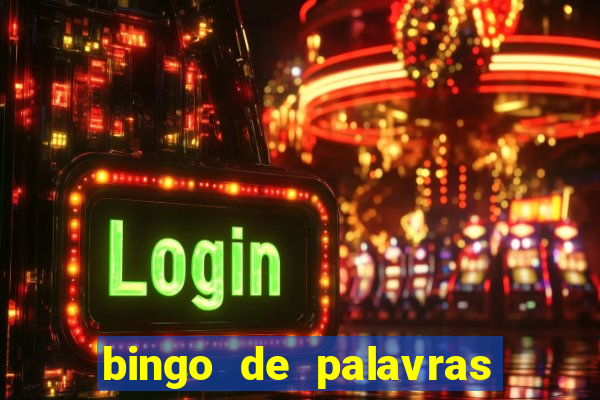 bingo de palavras de natal