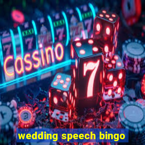 wedding speech bingo