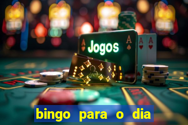 bingo para o dia das m?es