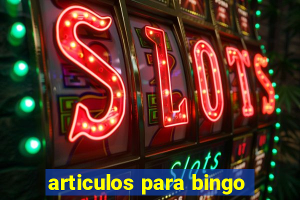 articulos para bingo