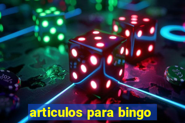 articulos para bingo